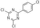 4,6-二氯-2-(4-氯苯基)-1,3,5-三嗪分子结构 (CAS 10202-46-7)