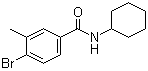 结构式 CAS# 1020252-80-5, 4-溴-N-环己基-3-甲基苯甲酰胺