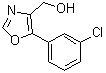 结构式 CAS# 1020252-88-3, 5-(3-氯苯基)-4-恶唑甲醇