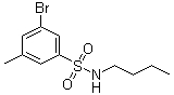 3-Bromo-N-butyl-5-methylbenzenesulfonamide molecular structure (CAS 1020252-93-0)