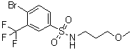 4-Bromo-N-(3-methoxypropyl)-3-(trifluoromethyl)benzenesulfonamide molecular structure (CAS 1020252-98-5)