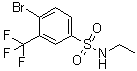 结构式 CAS# 1020252-99-6, 4-溴-N-乙基-3-(三氟甲基)苯磺酰胺