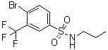 4-Bromo-N-propyl-3-(trifluoromethyl)benzenesulfonamide molecular structure (CAS 1020253-00-2)