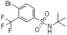 结构式 CAS# 1020253-06-8, 4-溴-N-叔丁基-3-(三氟甲基)苯磺酰胺