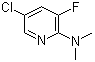 structure of CAS# 1020253-19-3, 5-Chloro-3-fluoro-N,N-dimethyl-2-pyridinamine