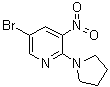 5-溴-3-硝基-2-(1-吡咯烷基)吡啶分子结构 (CAS 1020253-22-8)