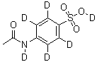 4-(Acetylamino-d)benzene-2,3,5,6-d<sub>4</sub>-sulfonic acid-d molecular structure (CAS 1020718-75-5)