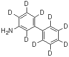 [1,1'-Biphenyl-2,2',3',4,4',5,5',6,6'-d<sub>9</sub>]-3-amine molecular structure (CAS 1020718-93-7)