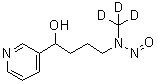 结构式 CAS# 1020719-61-2, alpha-[3-(三氘甲基亚硝基氨基)丙基]-3-吡啶甲醇