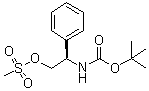 N-[(1R)-2-[(Methylsulfonyl)oxy]-1-phenylethyl]carbamic acid 1,1-dimethylethyl ester molecular structure (CAS 102089-75-8)