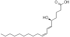(5S,6E,8Z)-5-羟基-6,8-十八碳二烯酸分子结构 (CAS 1021188-23-7)