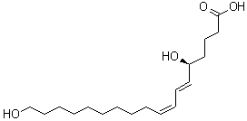 (5S,6E,8Z)-5,18-Dihydroxy-6,8-octadecadienoic acid molecular structure (CAS 1021188-24-8)