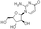 2-氨基-1-beta-D-呋喃阿拉伯糖基-4(1H)-嘧啶酮分子结构 (CAS 10212-30-3)