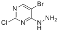 5-溴-2-氯-4-肼基嘧啶分子结构 (CAS 1021268-16-5)