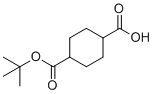 结构式 CAS# 1021273-74-4, 4-[(叔-丁氧基)羰基]环己烷-1-羧酸