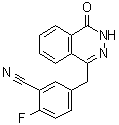 5-[(3,4-二氢-4-氧代-1-酞嗪基)甲基]-2-氟苯甲腈分子结构 (CAS 1021298-68-9)