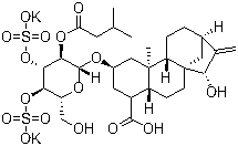 结构式 CAS# 102130-43-8, 苍术苷二钾盐