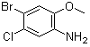 4-溴-3-氯-6-甲氧基苯胺分子结构 (CAS 102170-53-6)