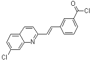 3-[(1E)-2-(7-氯-2-喹啉基)乙烯基]苯甲酰氯分子结构 (CAS 1021946-05-3)