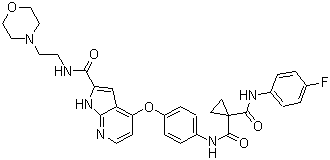 Tyrosine kinase inhibitor molecular structure (CAS 1021950-26-4)