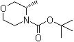 (3S)-3-甲基吗啉-4-羧酸叔丁酯分子结构 (CAS 1022094-01-4)