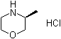 结构式 CAS# 1022094-03-6, (S)-3-甲基吗啉盐酸盐