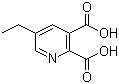 5-乙基吡啶-2,3-二羧酸分子结构 (CAS 102268-15-5)