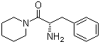 structure of CAS# 102292-89-7, (S)-1-(2-Amino-1-oxo-3-phenylpropyl)piperidine;(2S)-2-Amino-3-phenyl-1-(1-piperidinyl)-1-propanone