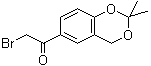 structure of CAS# 102293-80-1, 6-Bromoacetyl-2,2-dimethyl-4H-benzo[1,3]dioxine