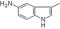 结构式 CAS# 102308-52-1, 3-甲基-1H-吲哚-5-胺