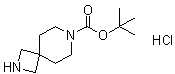 2,7-二氮杂螺[3.5]壬烷-7-羧酸叔丁酯盐酸盐分子结构 (CAS 1023301-84-9)