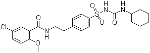 格列本脲分子结构 (CAS 10238-21-8)
