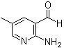 structure of CAS# 1023814-35-8, 2-Amino-5-methyl-3-pyridinecarboxaldehyde