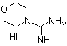 structure of CAS# 102392-87-0, 4-Morpholinecarboximidamide monohydriodide