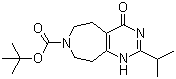 3,4,5,6,8,9-Hexahydro-2-isopropyl-4-oxo-7H-pyrimido[4,5-d]azepine-7-carboxylic acid tert-butyl ester molecular structure (CAS 1023953-91-4)