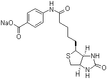 生物素 4-氨基苯甲酸钠盐分子结构 (CAS 102418-74-6)