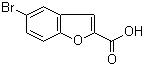 5-溴苯并呋喃-2-羧酸分子结构 (CAS 10242-11-2)