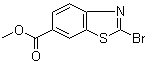 Methyl 2-bromobenzo[d]thiazole-6-carboxylate molecular structure (CAS 1024583-33-2)