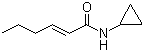 N-Cyclopropyl-2-hexenamide molecular structure (CAS 1024616-26-9)