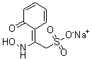 2-(羟基氨基)-2-(6-氧代-2,4-环己二烯-1-亚基)乙烷磺酸钠盐分子结构 (CAS 1024789-05-6)