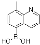 (8-甲基-5-喹啉基)硼酸分子结构 (CAS 1025010-58-5)