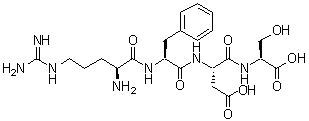 L-精氨酰-L-苯丙氨酰-L-alpha-天冬氨酰-L-丝氨酸分子结构 (CAS 102567-19-1)