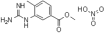 3-[(Aminoiminomethyl)amino]-4-methylbenzoic acid methyl ester nitrate molecular structure (CAS 1025716-99-7)