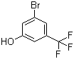 3-溴-5-(三氟甲基)苯酚分子结构 (CAS 1025718-84-6)