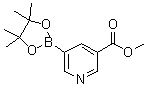 3-(甲氧羰基)吡啶-5-硼酸频哪醇酯分子结构 (CAS 1025718-91-5)