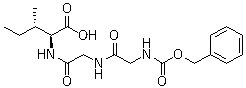 N-[(苯基甲氧基)羰基]甘氨酰甘氨酰-L-异亮氨酸分子结构 (CAS 102601-54-7)