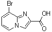 结构式 CAS# 1026201-45-5, 8-溴咪唑并[1,2-a]吡啶-2-羧酸