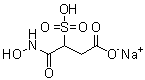4-(Hydroxyamino)-4-oxo-3-sulfobutanoic acid sodium salt (1:1) molecular structure (CAS 1026417-71-9)