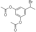 1-(3,5-二乙酰氧基苯基)溴乙烷分子结构 (CAS 1026420-83-6)