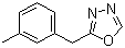 2-[(3-Methylphenyl)methyl]-1,3,4-oxadiazole molecular structure (CAS 1026573-04-5)